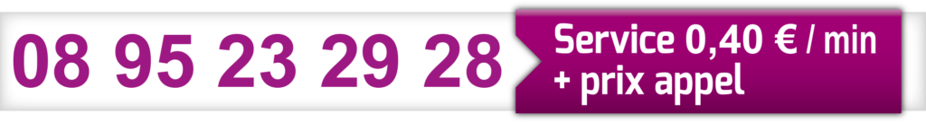 08 95 23 29 28 - Service 0,40€/min + prix appel